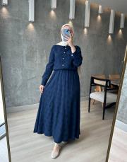 lacivert etekli gömlek takım