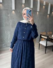 lacivert etekli gömlek takım 3