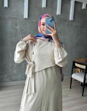 beyaz manolya elbise 2