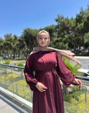 bordo 4569 haydy elbise 2