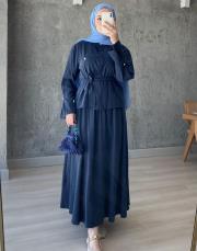 lacivert kumru etekli takım