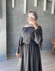 gri lisa etekli takım 2