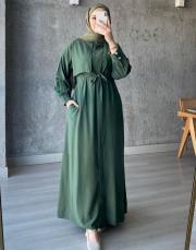 çimen yeşili mia elbise