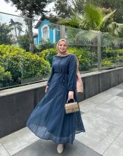 lacivert neira elbise 2