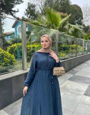 lacivert neira elbise 3