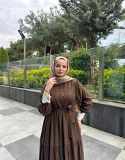 kahverengi efsa elbise 2