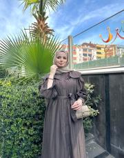 kahverengi leyal elbise 2