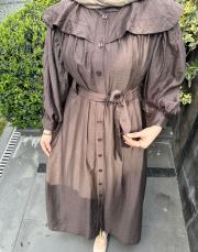 kahverengi leyal elbise 3