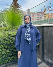 lacivert izem elbise 2