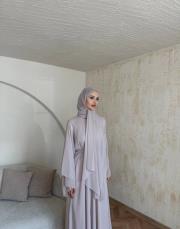siyah şallı abaya 2