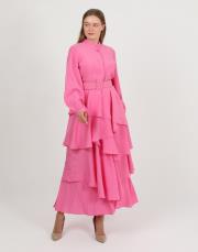 pembe katkat elbise